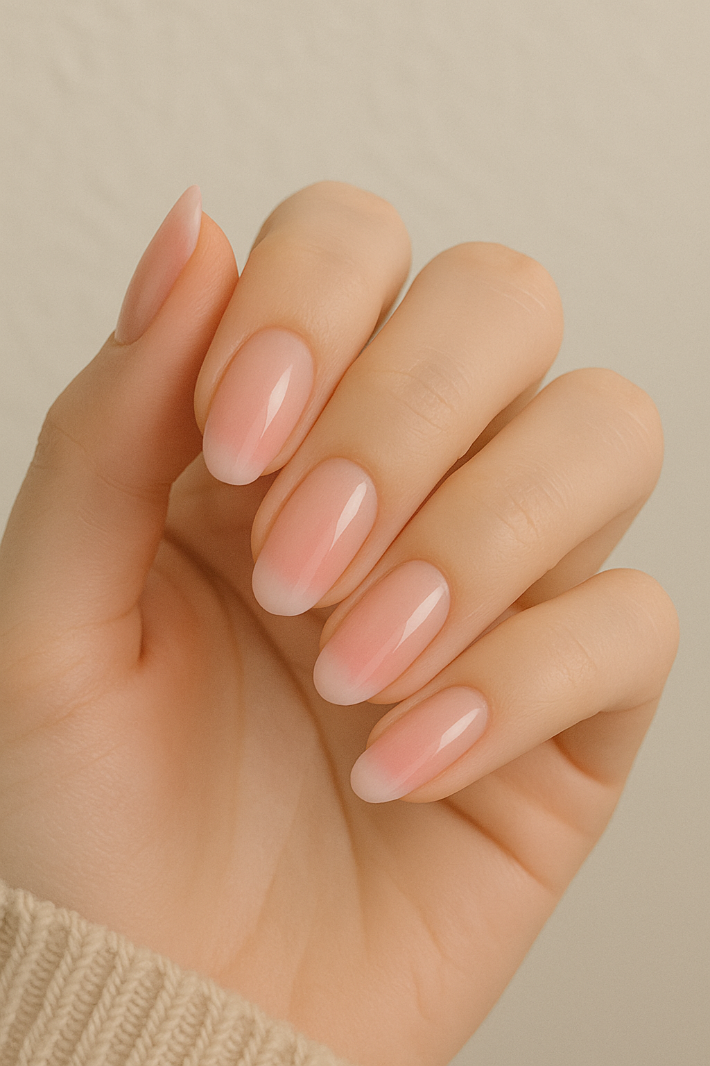 ピンクグラデーションフレンチ